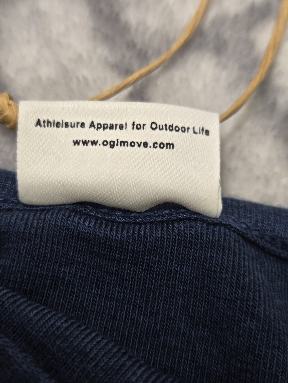 OGL Womens Boat Neck Long Sleeve Top Drop Shoulder Blue Cashmere Blend NWT L - Picture 8 of 8